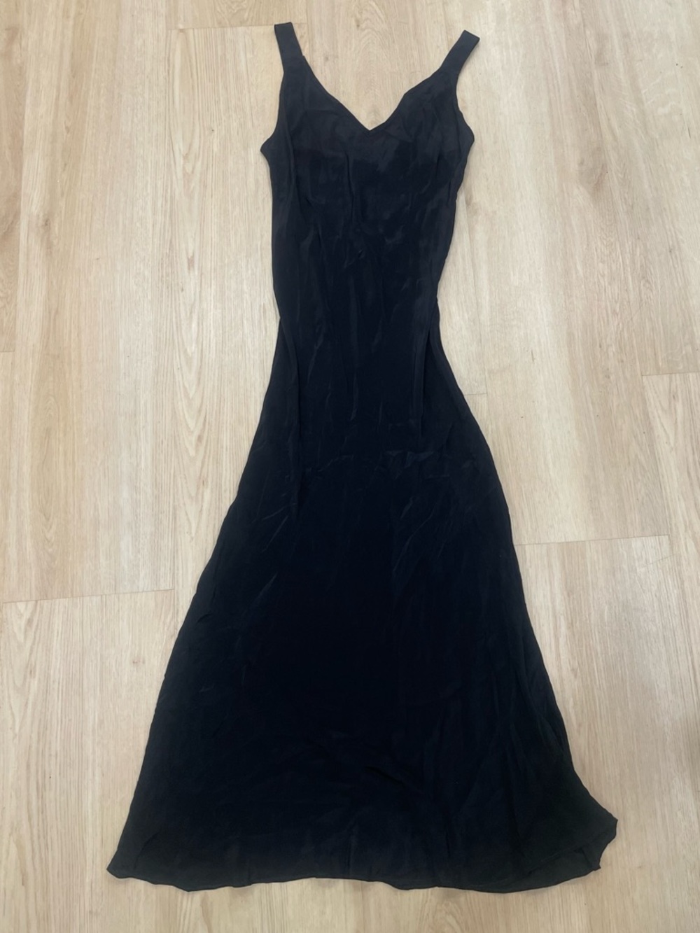 VRG GRL sheer black maxi dress Size: 8